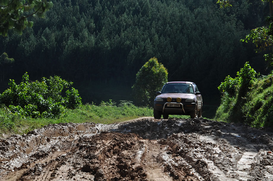 Driving in Uganda